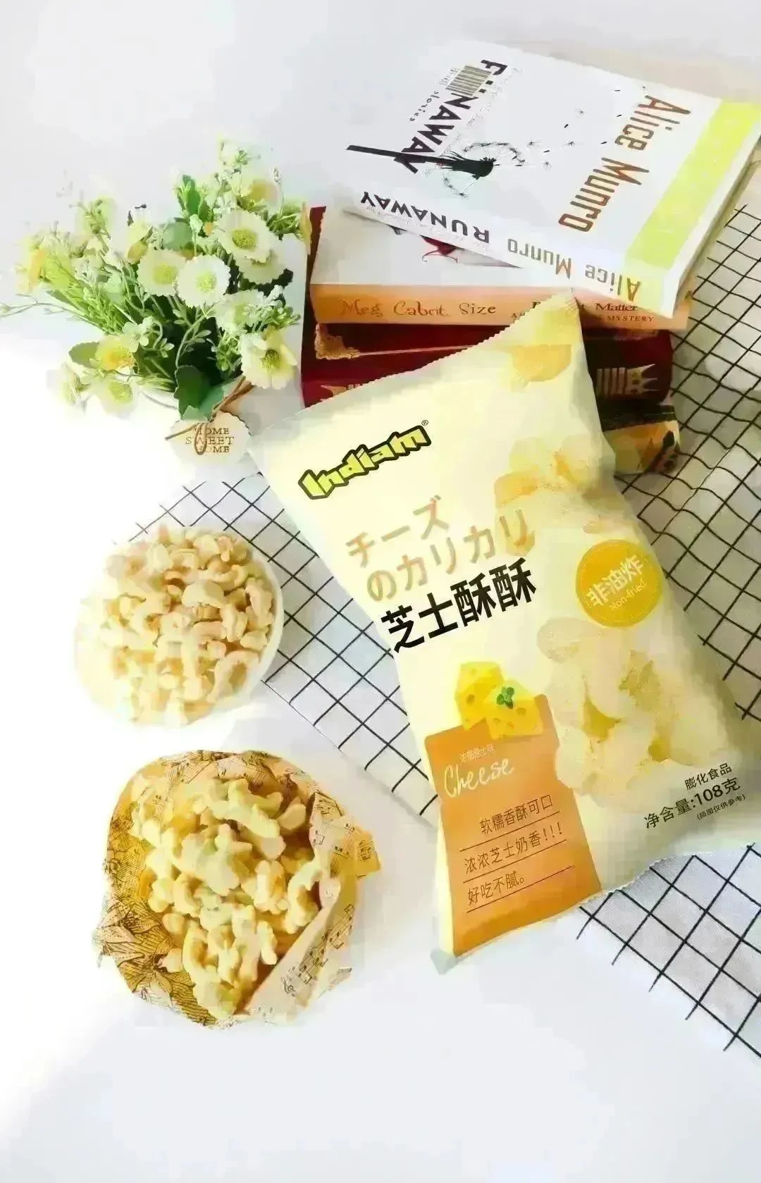 INDIAM brand sweet soft corn low calorie cheese flavor pupolar choice